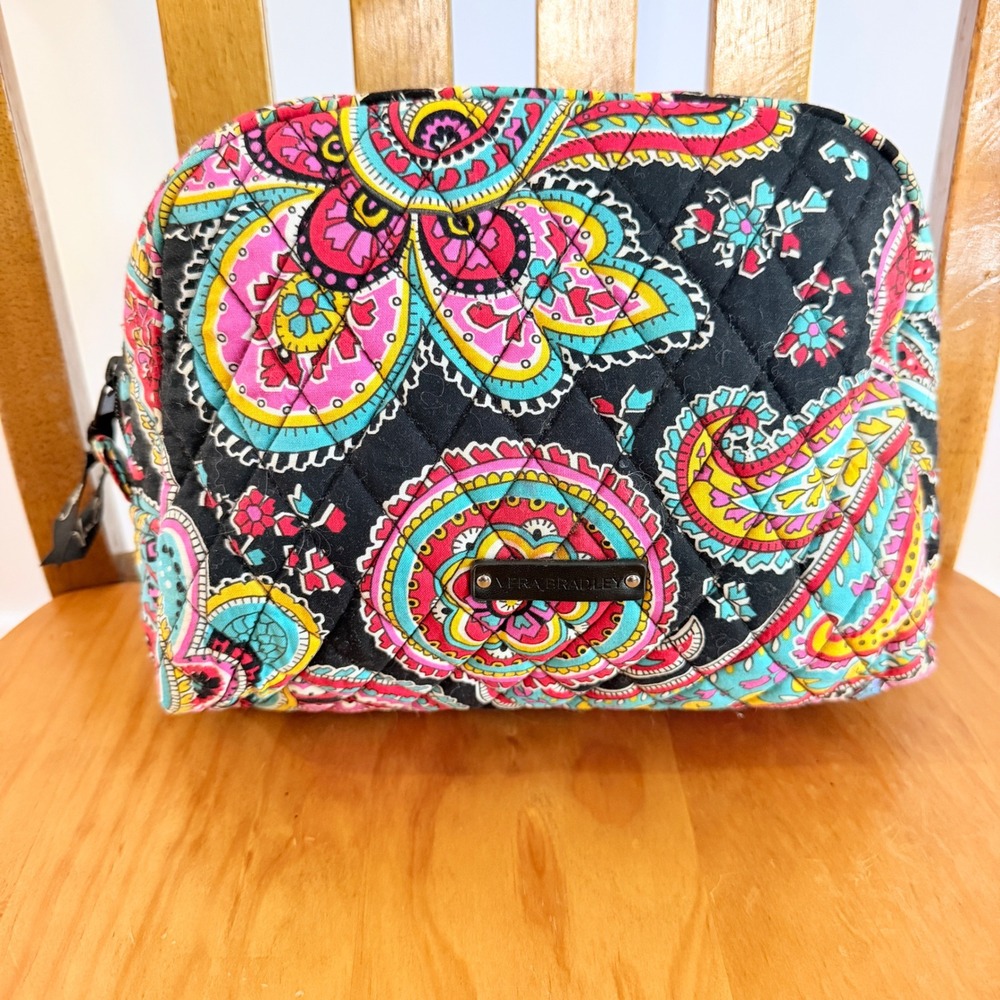 Vera Bradley Parisian Paisley 3 Piece Travel Set Weekender and Cosmetic Bags - Picture 10 of 16